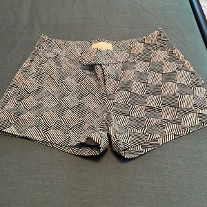 Black and white shorts